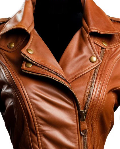 Brown Leather Jacket For Women