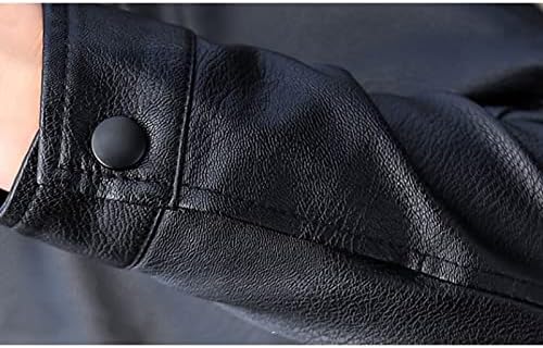 Tall Leather Biker Jacket Men, Black Zing Apparel