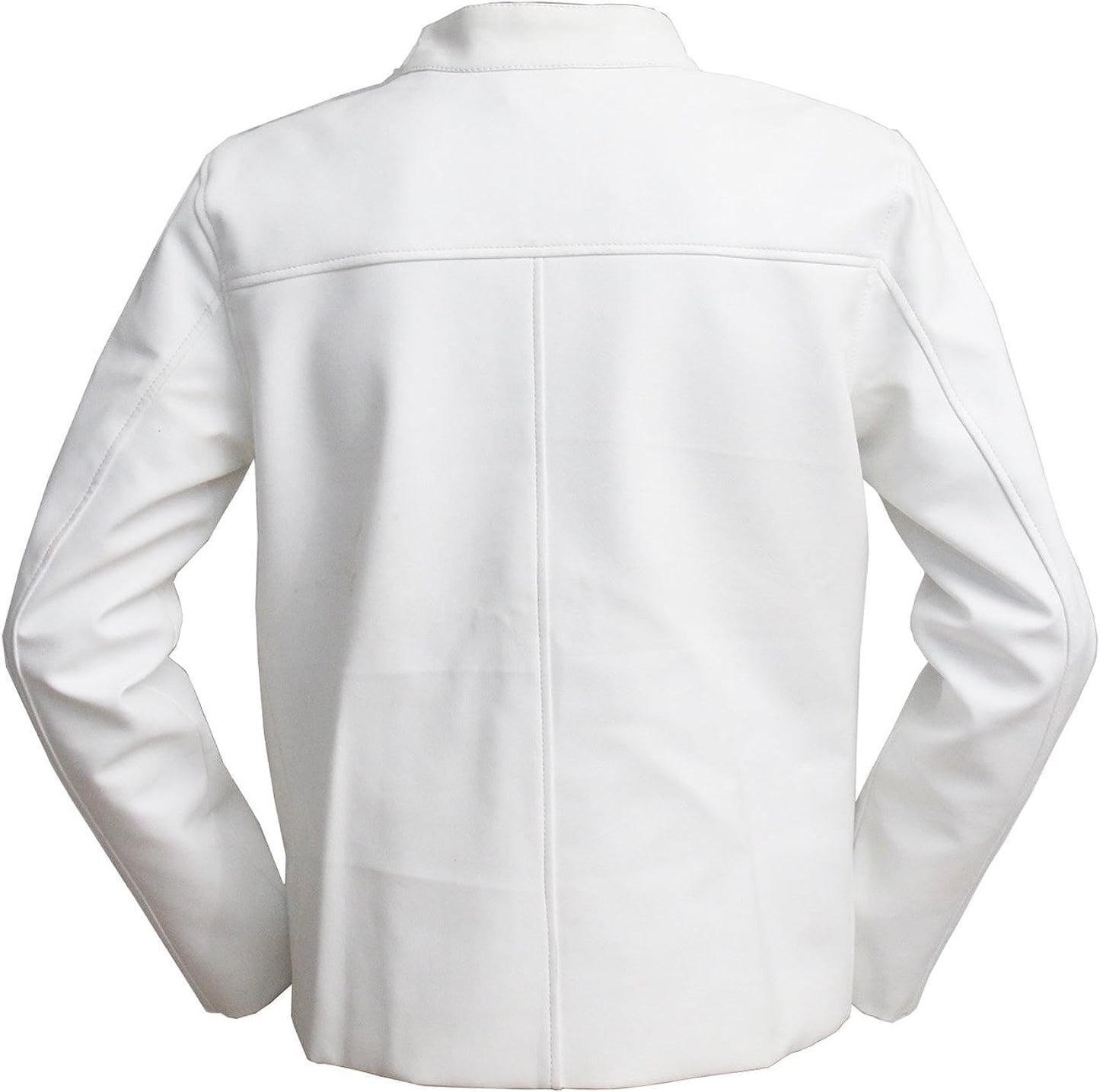 White Leather Jacket - Zing Apparel