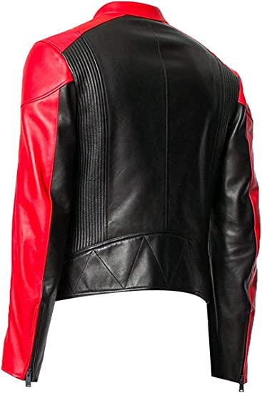 Men Leather Jacket Lambskin Slim Jacket