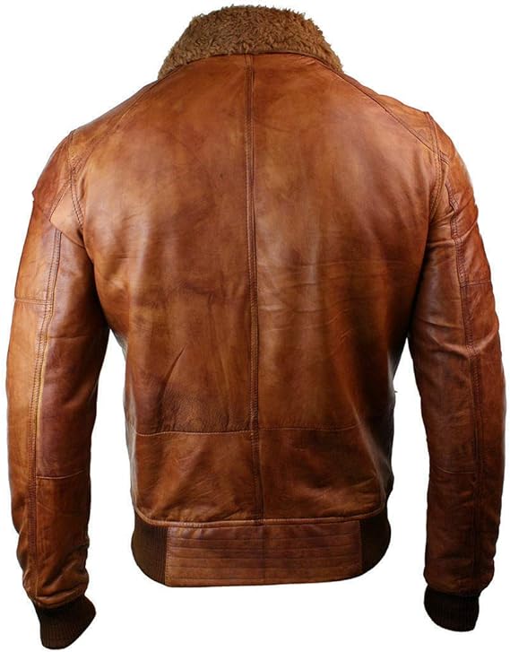 B3 Rust Tan Bomber Jacket Men