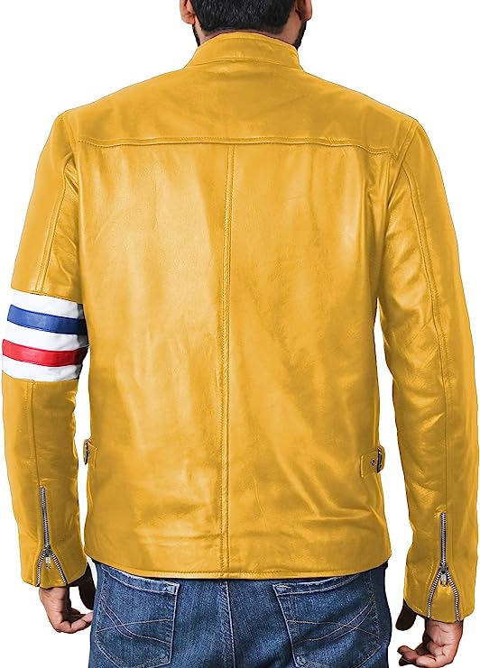 Men’s Cowhide Leather Bikers Jacket Zing Apparel