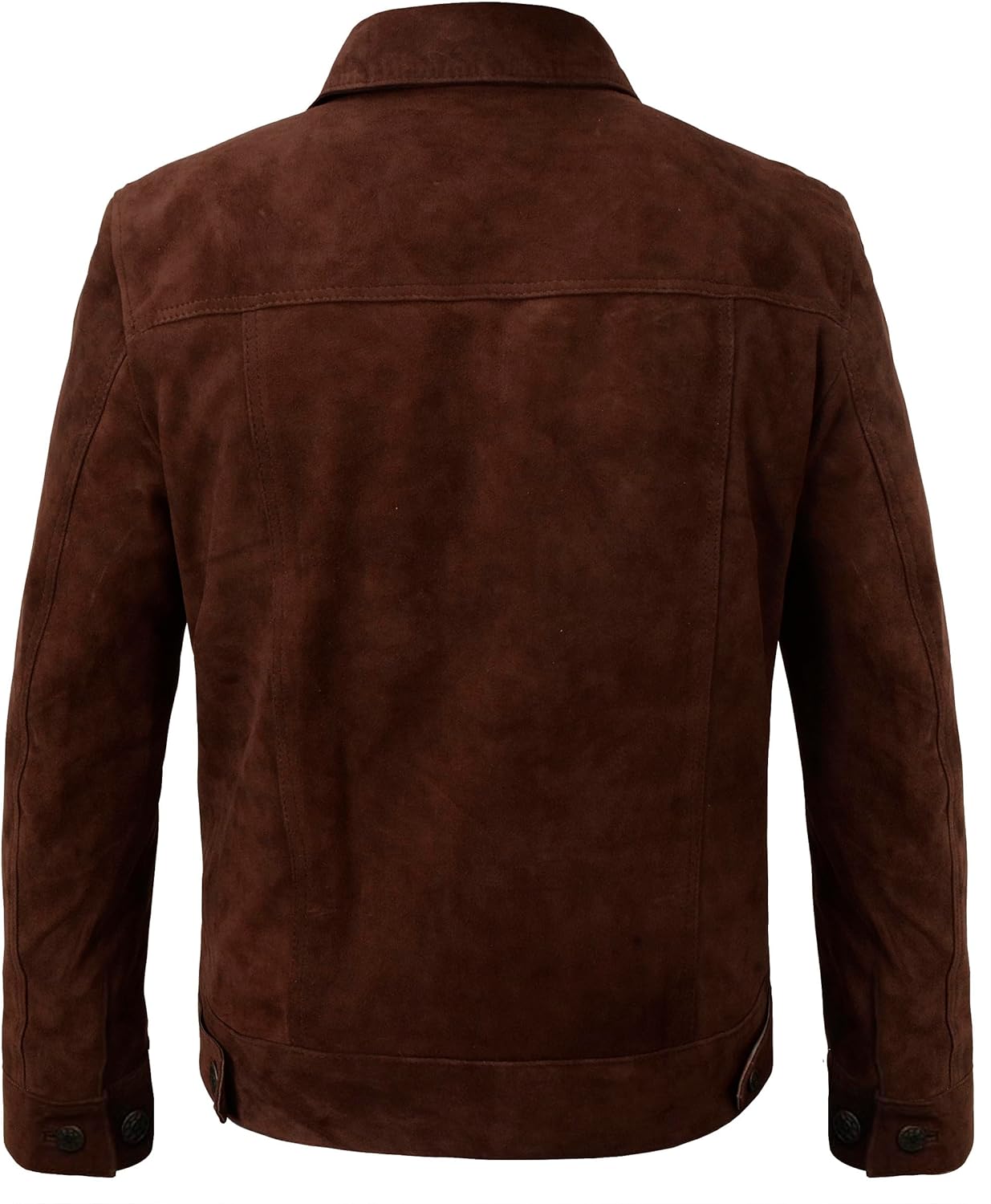 Trucker Suede Leather Jacket, Multi