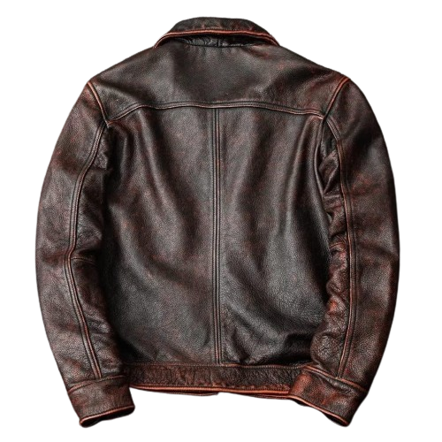 Men's Leather Faux Leather Biker Jacket Zing Apparel