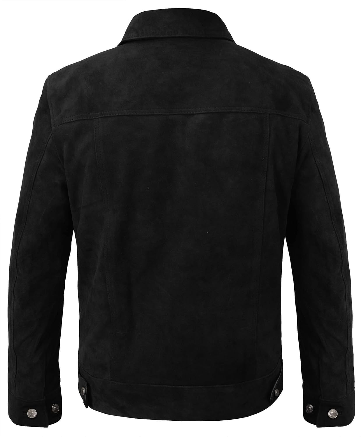 Trucker Suede Leather Jacket, Multi