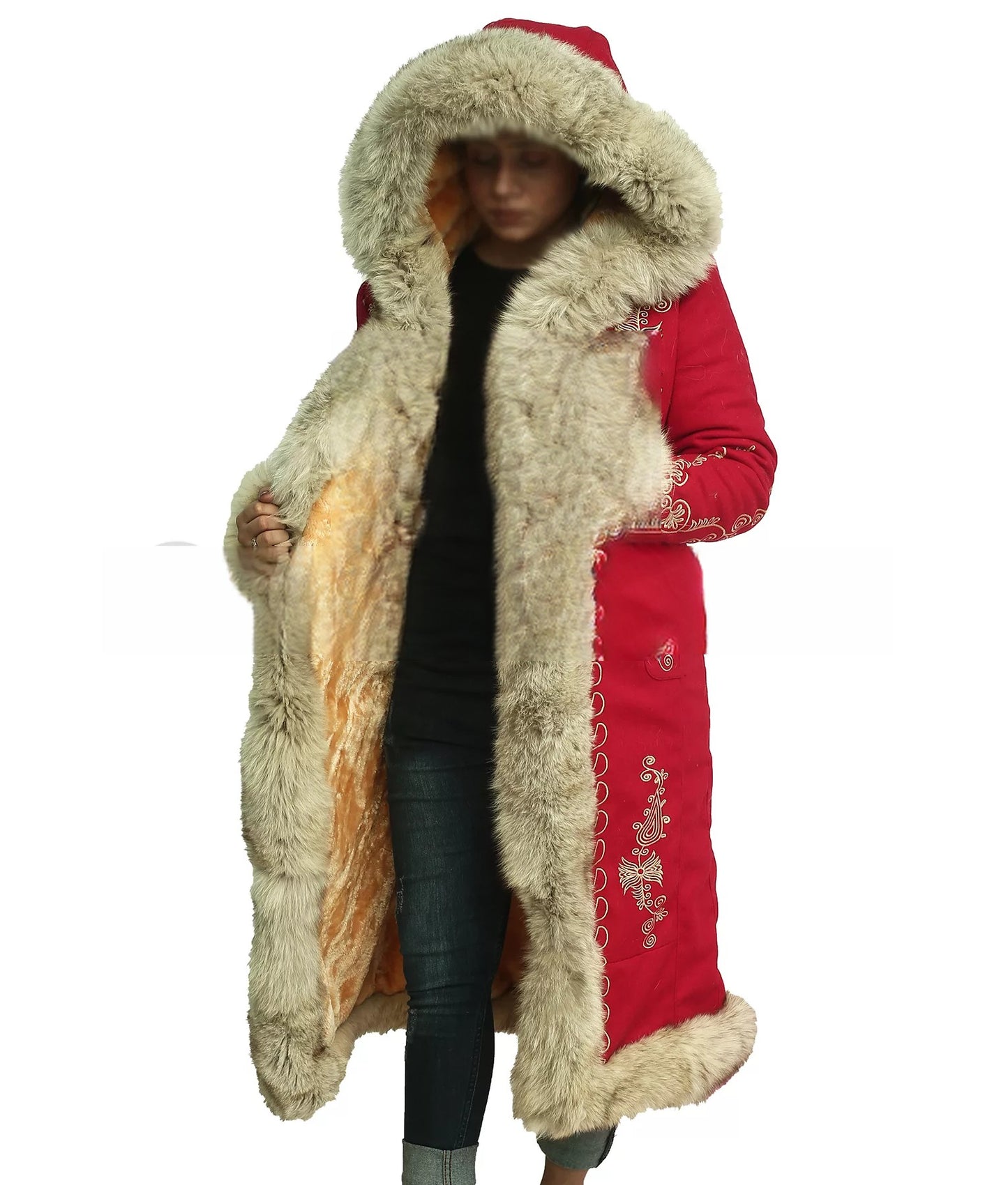 Women Christmas Chronicles Mrs. Claus Coat