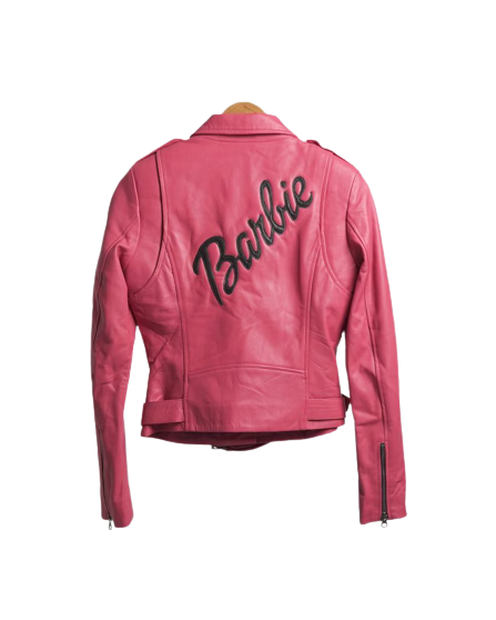 Womens Barbie Doll Pink Leather Jacket Zing Apparel