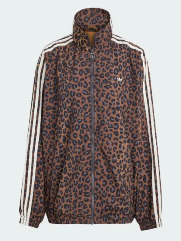 Adidas Leopard Firebird Oversized Track Jacket