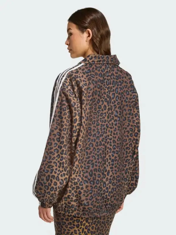 Adidas Leopard Firebird Oversized Track Jacket