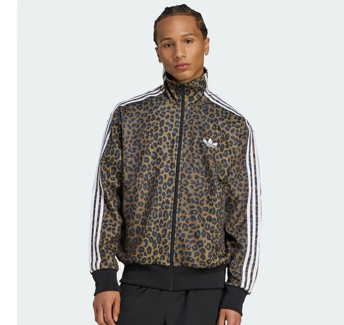 Adidas Leopard Firebird Oversized Track Jacket