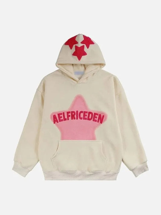 Aelfric Eden Vintage Embroidery Star Hoodie