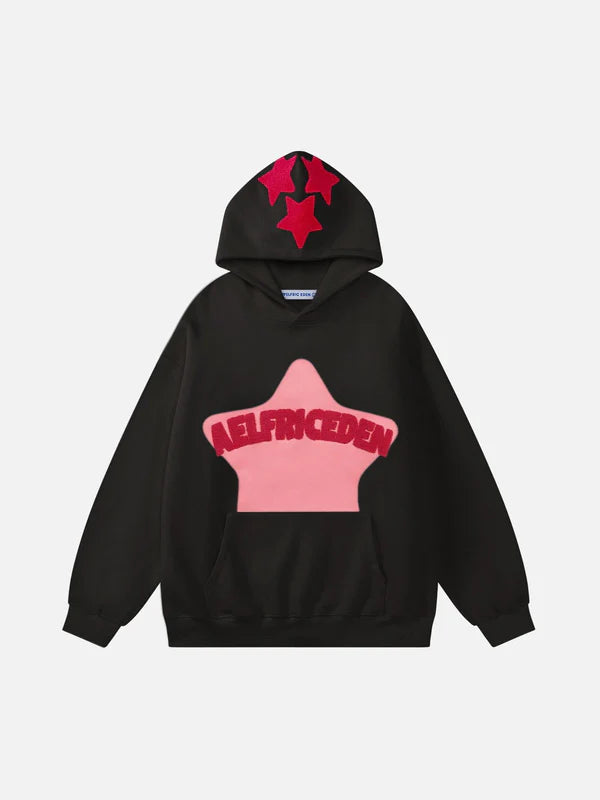 Aelfric Eden Vintage Embroidery Star Hoodie Sale
