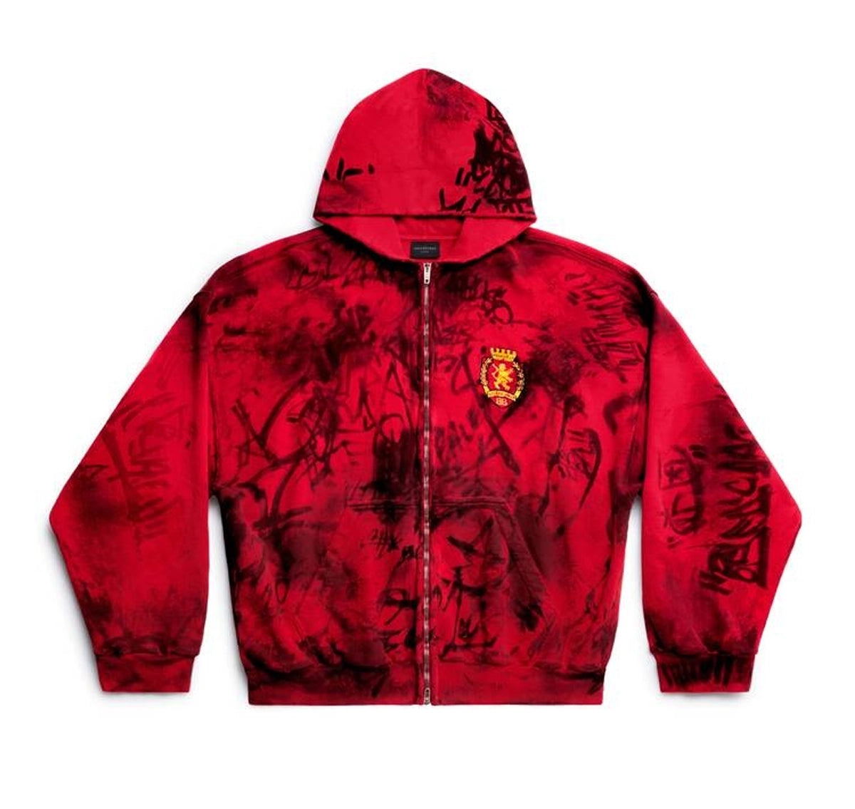 Balenciaga Red Skater Hoodie – Zing Apparel