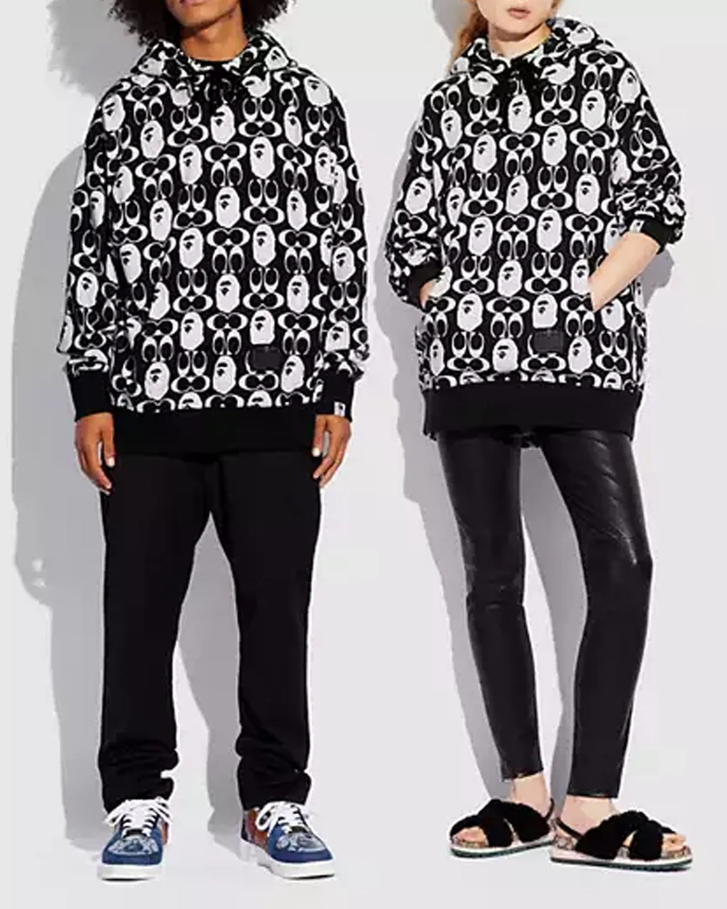 Bape-X-Coach-Hoodie-Black