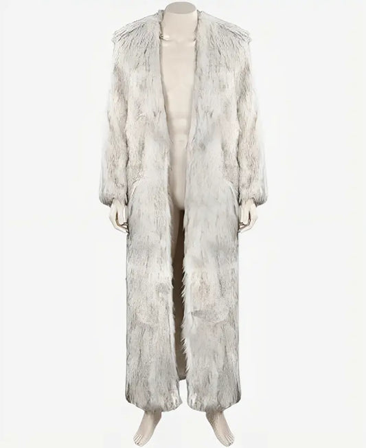 Ryan Gosling Ken White Shearling Women Fur Coat