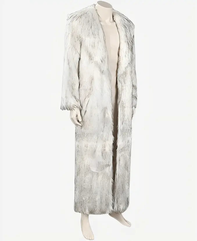 Ryan Gosling Ken White Shearling Women Fur Coat