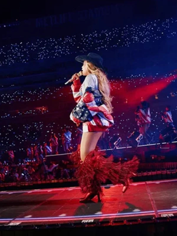 Beyonce Michael Hoban American Flag Jacket