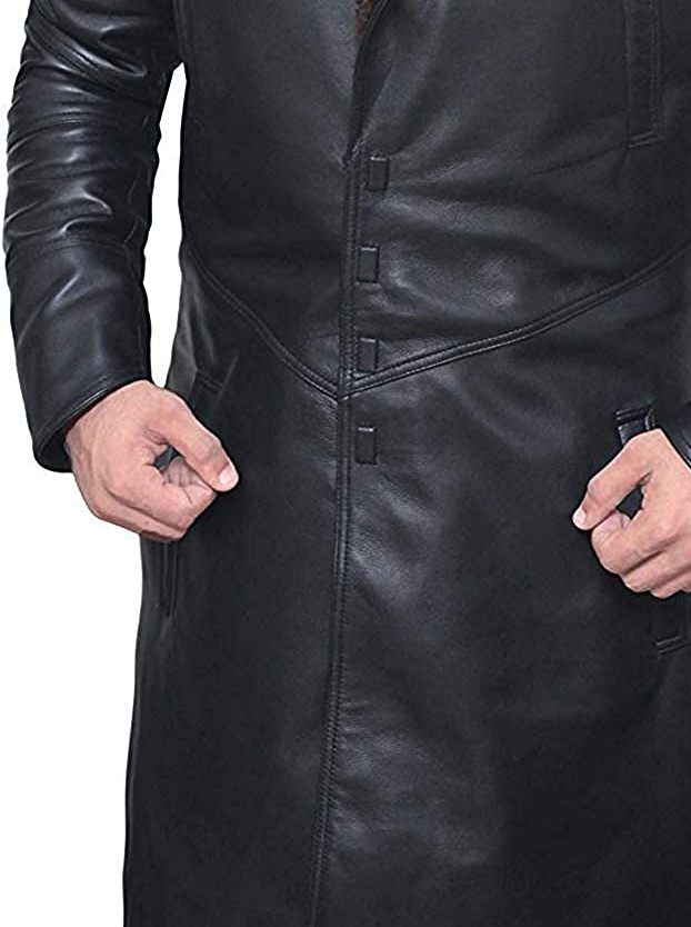 Winter Runner Coat, Shearling Jacket Men