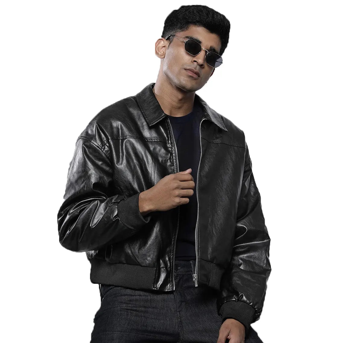Boxy Leather Jacket