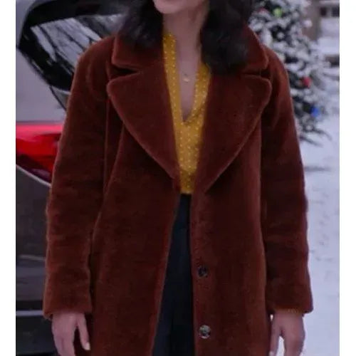 Brooke Brown Shearling Coat