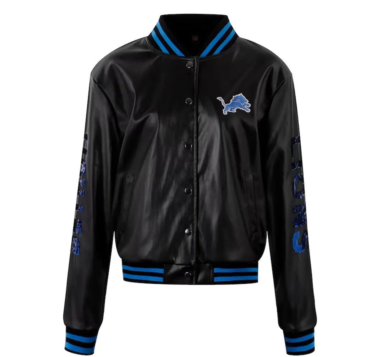 Detroit Lions Leather Jacket