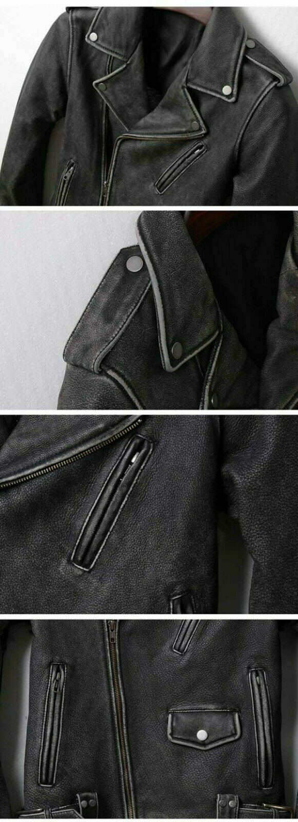 Buy Stonewash Distressed Vintage Leather Jacket