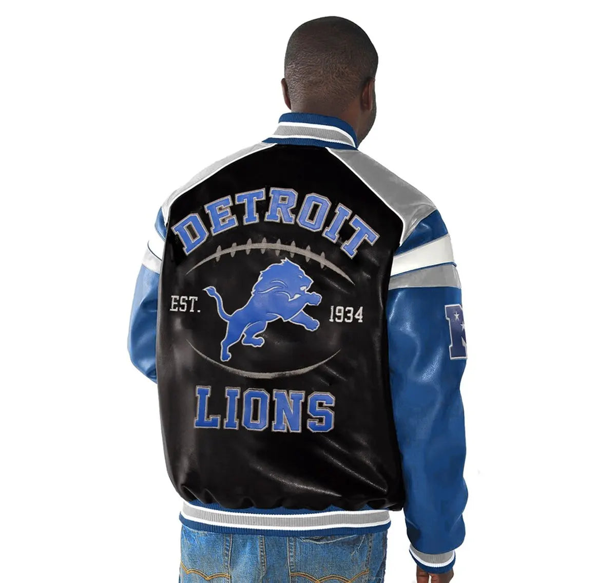 Detroit Lions Leather Jacket
