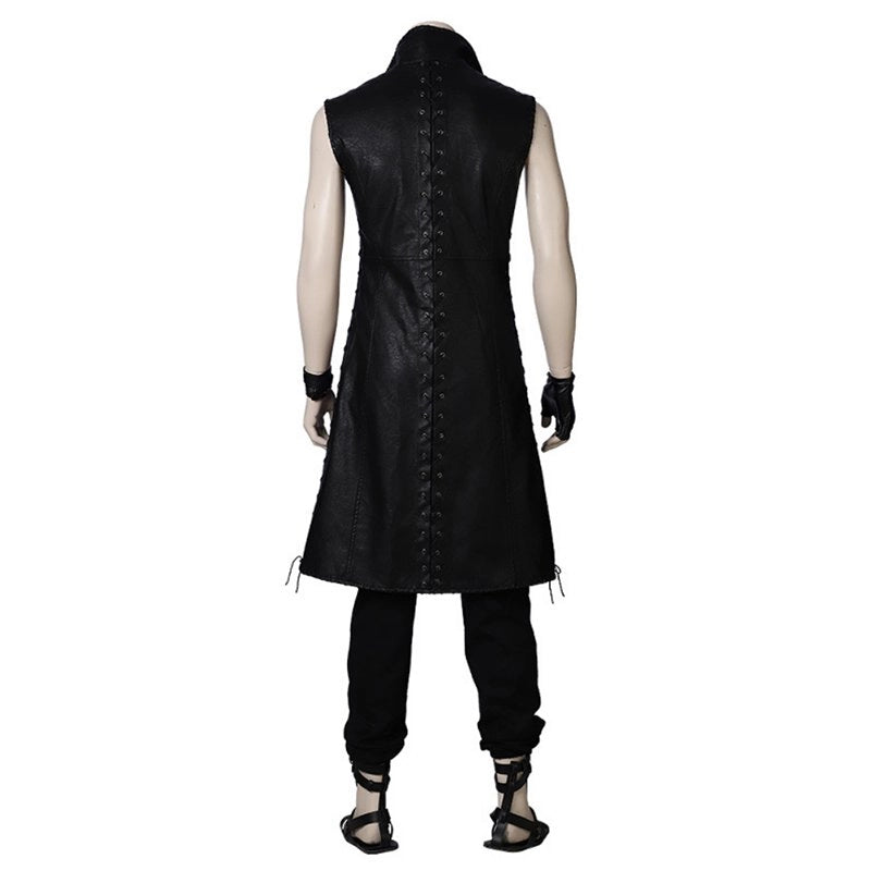 Devil May Cry 5 V Black Leather Coat