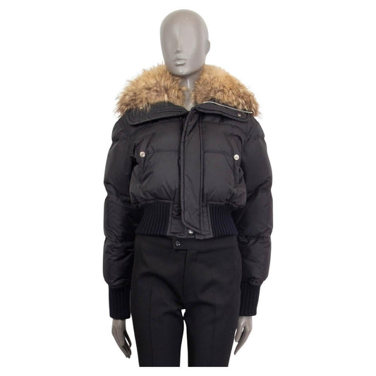 Dsquared2_Down_Cropped_Puffer_Racoon_Fur_Collar_And_Hooded_Jacket_Buy
