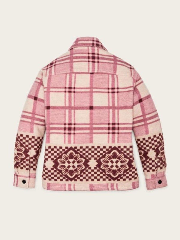 Elizabeth Bowen Resident Alien S4 Pink Plaid Shacket