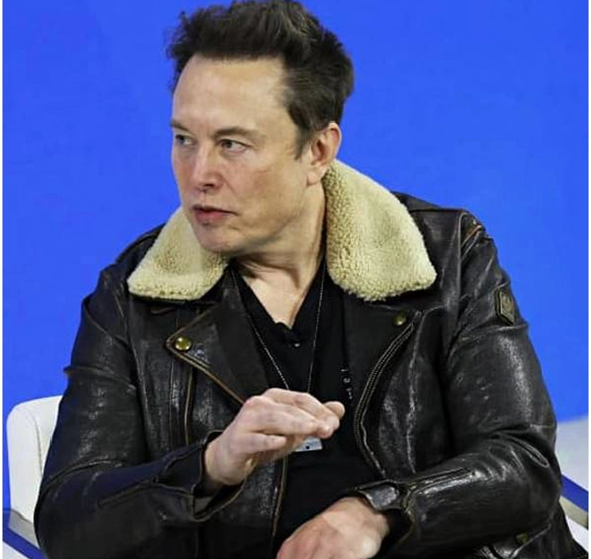 Elon-Musk-Black-Shearling-Leather-Jacket