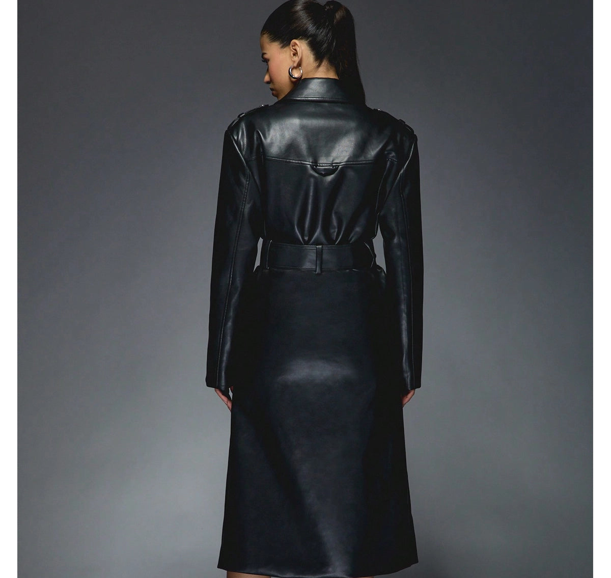 Free_Shipping_Missguided_Leather_Trench_Coat