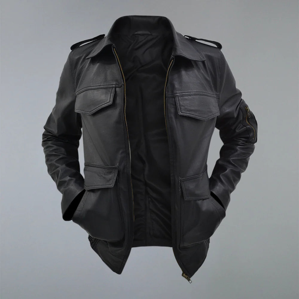 German_Police_Leather_Jacket_For_Sale