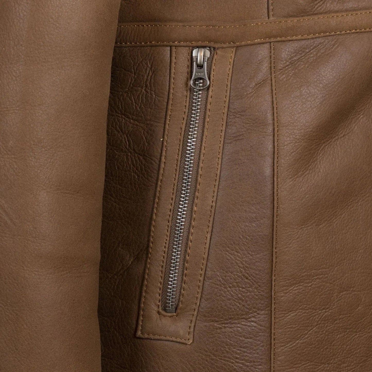 brown Sheepskin Leather Shearling Jacket For Women Zing Apparel