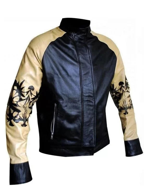 Kung Fury Cobra Bomber Leather Jacket Zing Apparel