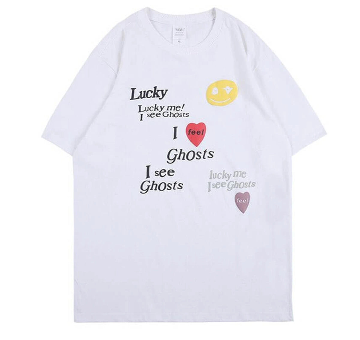 Kanye lucky Me I see Ghosts Smiley Face T-Shirt