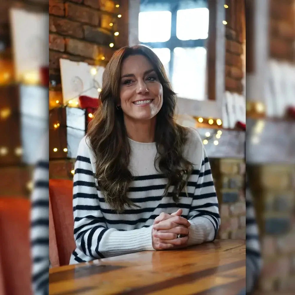 Premium Kate Middleton Striped Sweater For Women Zing Apparel