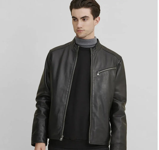 Leather Jacket With Zippers