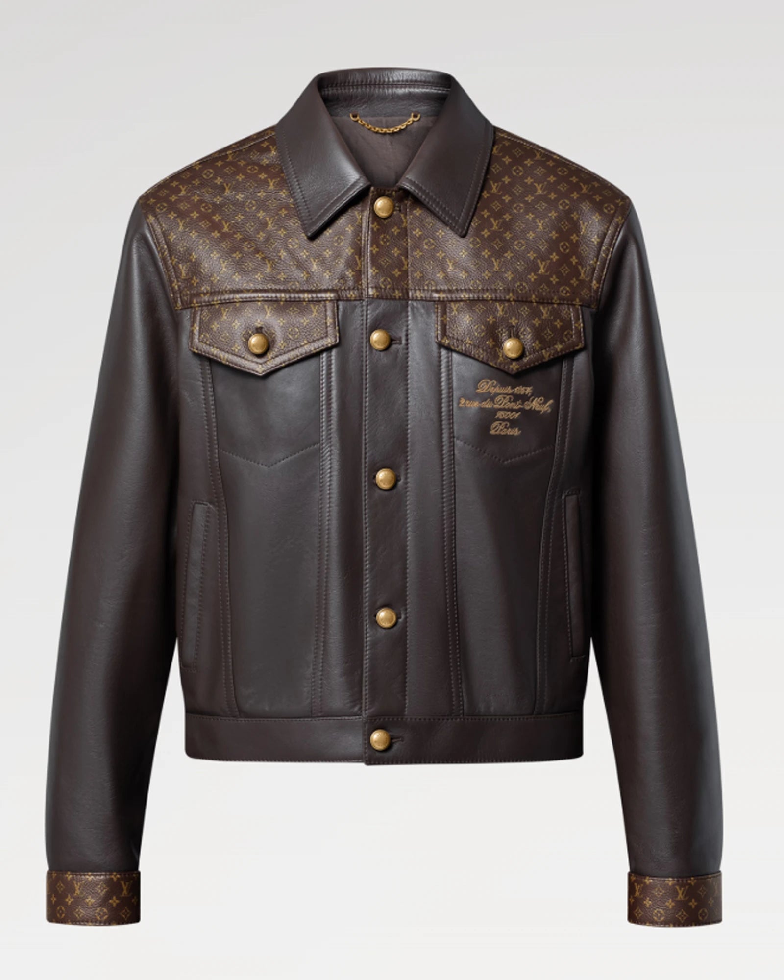 Louis Vuitton Leather Jacket – Zing Apparel