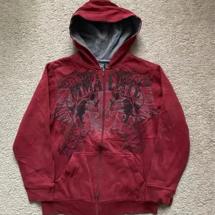 MMA_Elite_Hoodie_Red