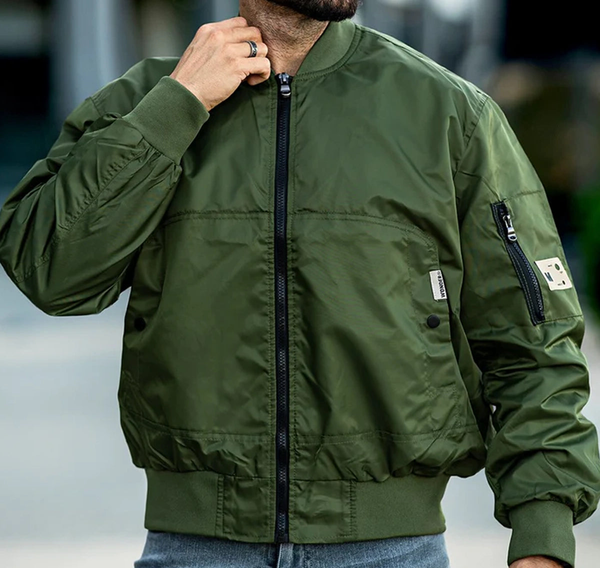 Men's Bomber Jacket Green