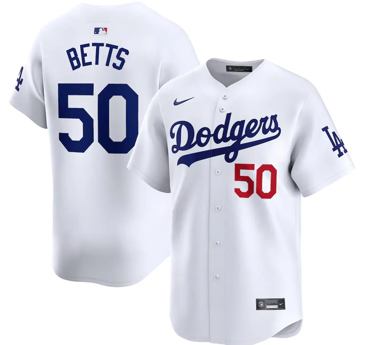 Mookie Betts Los Angeles Dodgers Nike Home Limited Player Jersey