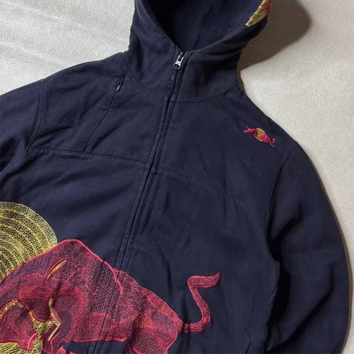 Navy_Vintage_Red_Bull_Big_Embroidered_Logo_Racing_Hoodie_For_Sale