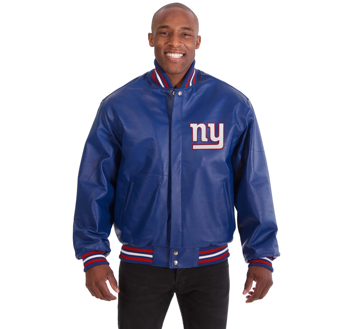 New York Giants Leather Jacket - Zing Apparel