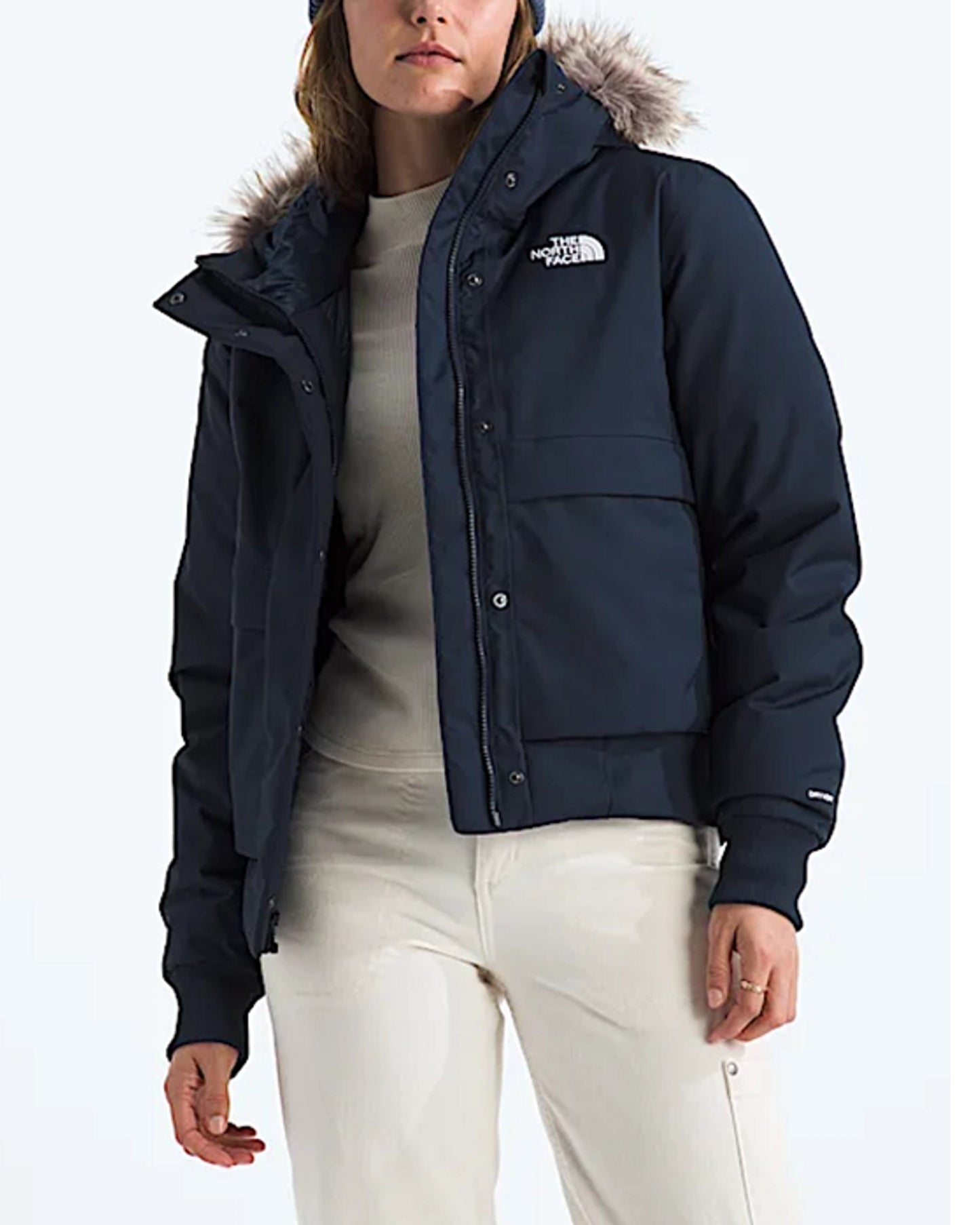 North-Face-Bomber-Jacket-Women-Navy-Blue