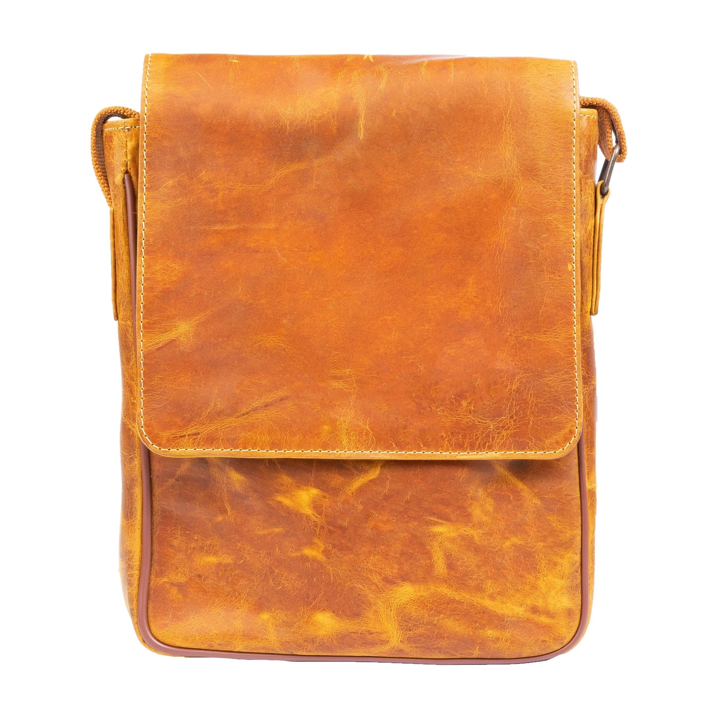 Vintage Leather Crossbody Bag, Green Zing Apparel