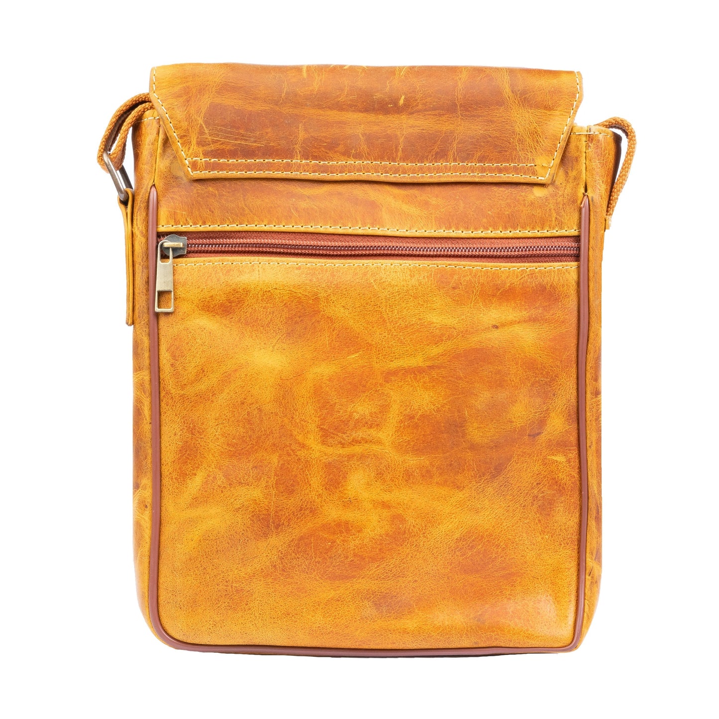 Vintage Leather Crossbody Bag, Green Zing Apparel