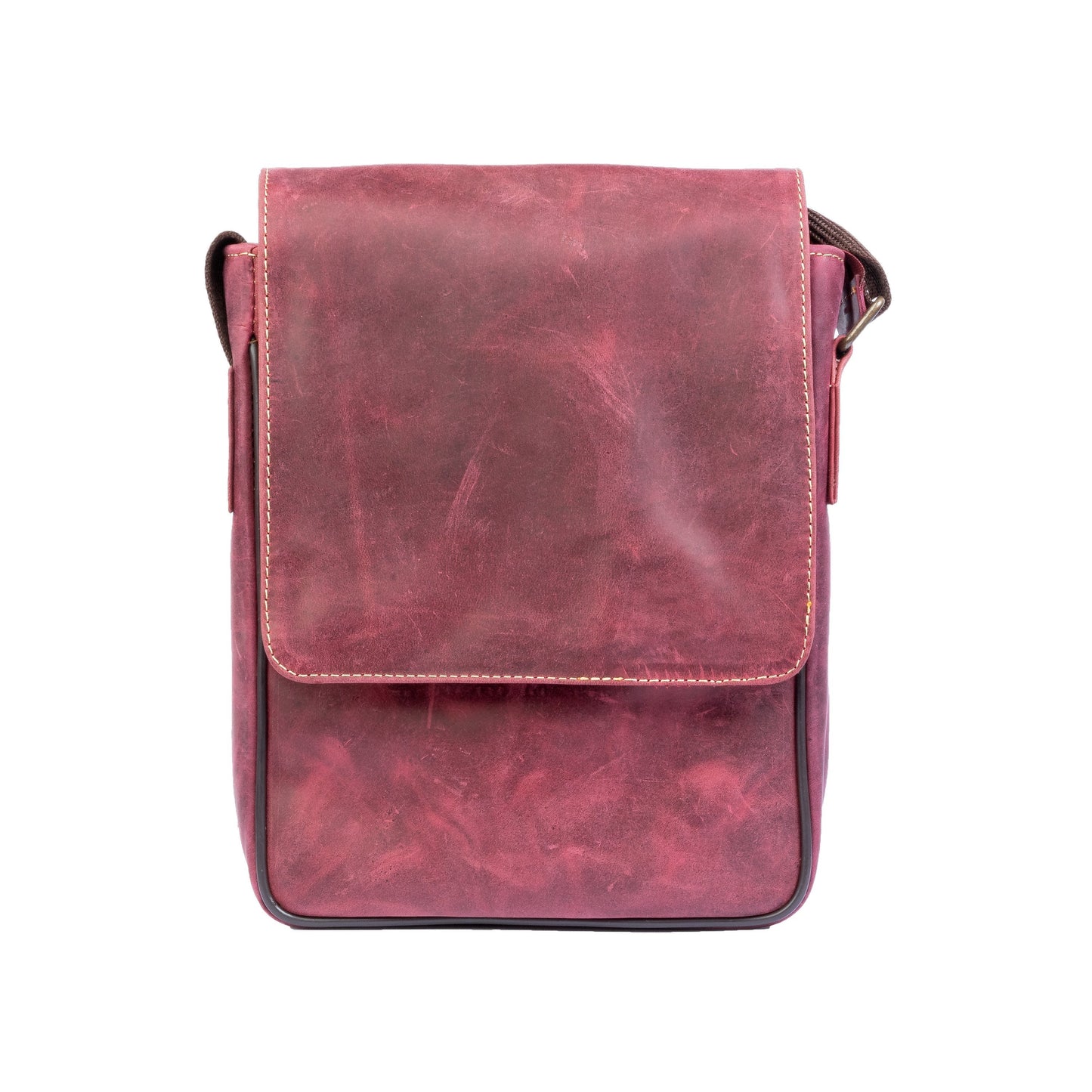 Vintage Leather Crossbody Bag, Green Zing Apparel