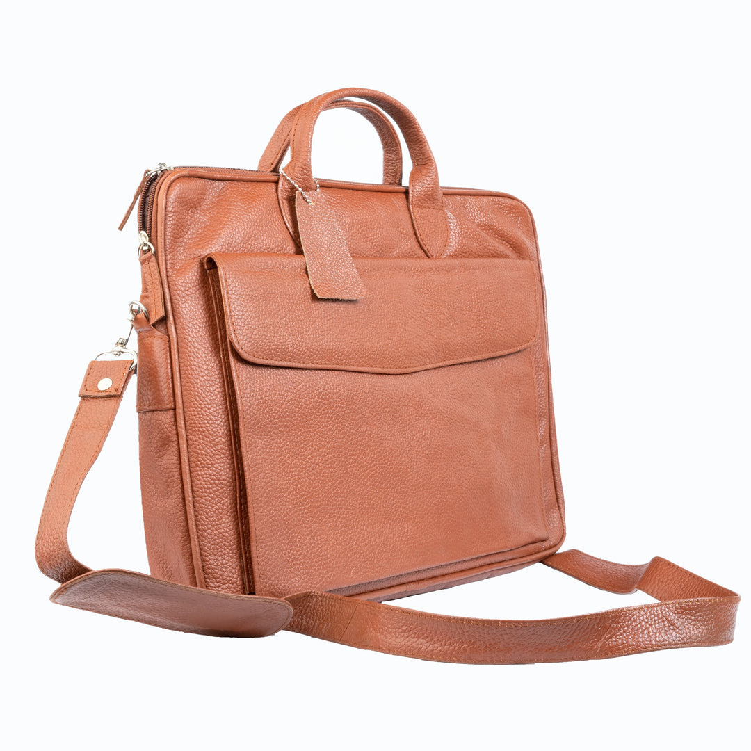 Vintage Midnight Leather Laptop Bag Zing Apparel