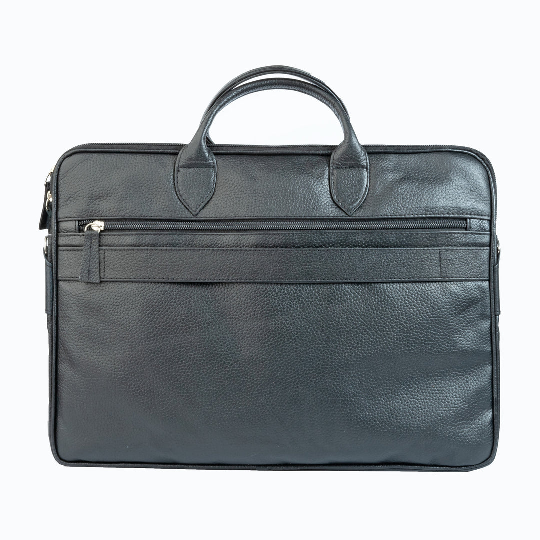 Vintage Midnight Leather Laptop Bag Zing Apparel